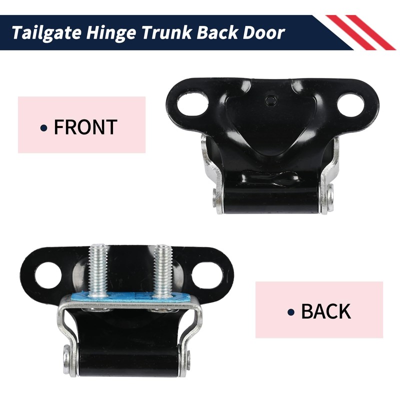 Promrmr 2 Pcs Tailgate Hinge Trunk Back Door Compatible with
