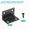 sourcing map 20 Set l Corner Bracket Corner Brace Metal