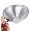 LABRIMP 1pc Stainless Steel Wide Mouth Funnel Practical Liquid Transferring