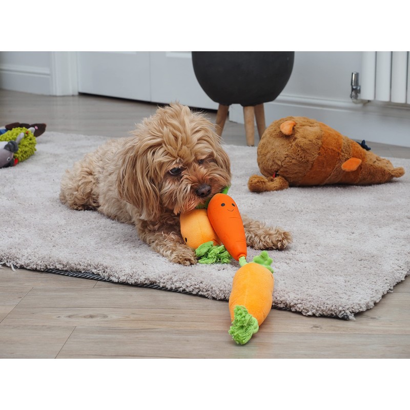 Smart Garden ZOON Plush Fun Tugga Carrots tug of war