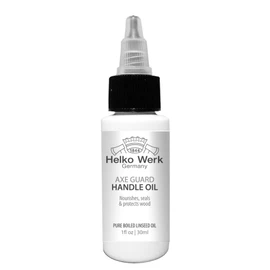 1844 Helko Werk Germany Axe Guard Handle Oil - 1 oz. Bottle of Pure Boiled Linseed Oil for Protecting and Conditioning Wood Tool Handles, Axe Handle Oil (AxeGuard Handle Oil1oz)