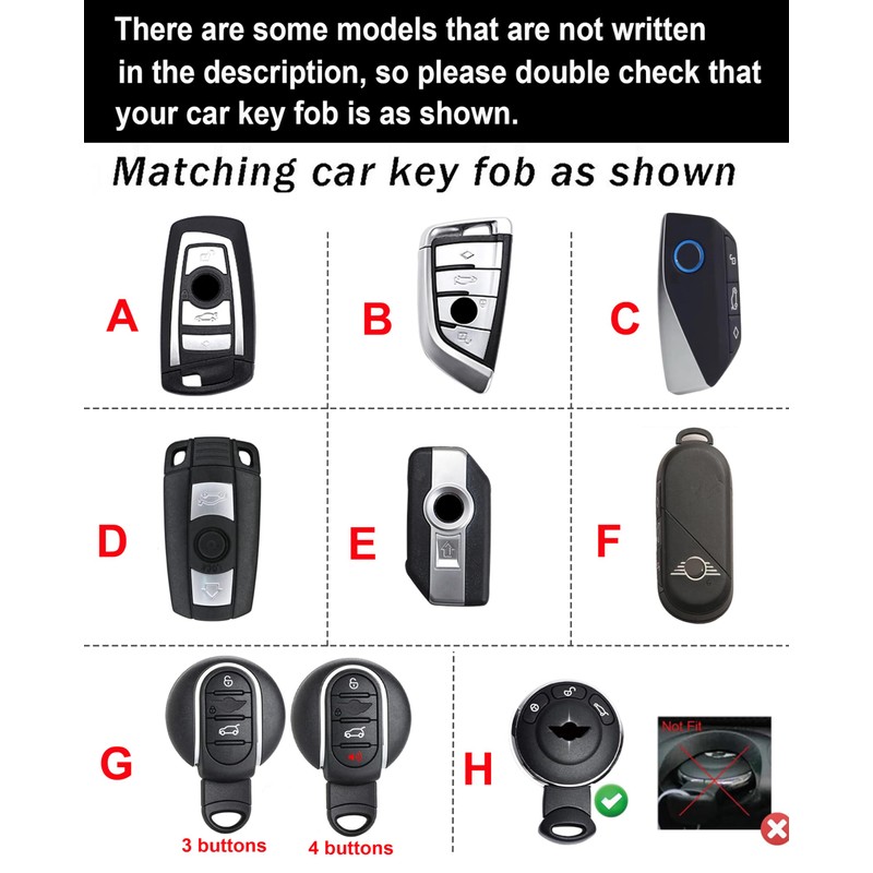 ontto Keyless Entry Smart Remote Key Fob Case Compatible with