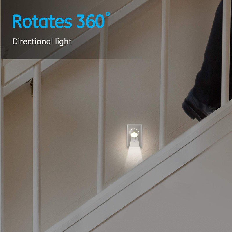 GE Rotating Plug in Night Light, Home Decor, Apartment Essentials,