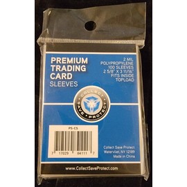 Collect Save Protect 200 Premium Trading Card Sleeves 2 5/8" X 3 11/16" Sports Games Protectors