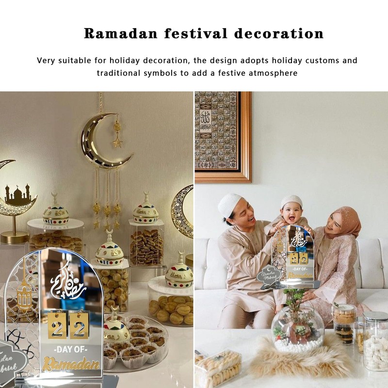 Ramadan Advent Calendar - Acrylic Eid Mubarak DIY Countdown Calendars