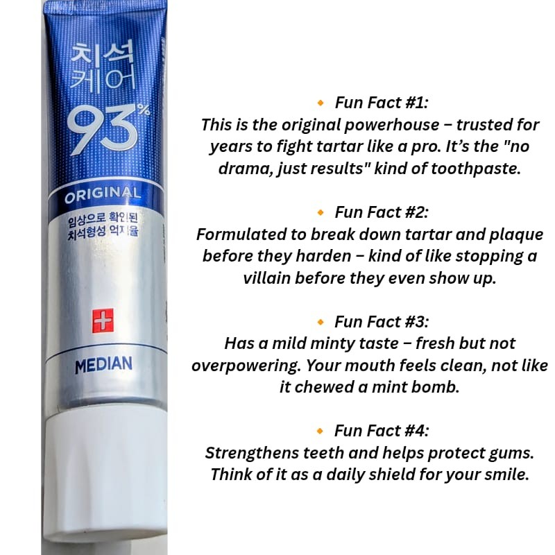 MedianKorea Original & Whitening Toothpaste 120G