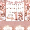 18th Birthday Decorations for Girl - Rose Gold 18 Birthday