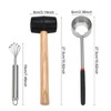 Coconut Opener Tool Set,Food Grade Coconut Opener,Coconut Scraper for Kitchens,Picnics