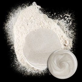 Ceya Mica Powder, 5.3oz/ 150g Diamond White Pearlescent Effect Colorant Pigment Powder for Epoxy Resin,Tumblers, Slime Bath Bomb, Soap Dye, Slime, Candle, Resin Crafting, Paint, Jewelry, Nail Polish