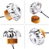 Motorcycle LED Headlight Projector Lens Dual Angel Devil Eye Head