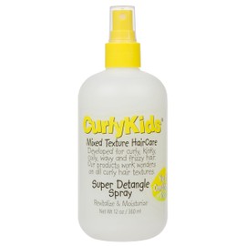 CurlyKids Mixed Texture Haircare Super Detangle Spray 12.0 Fl Oz (Pack of 1)