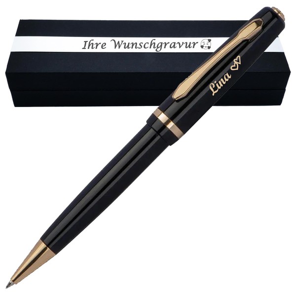 Eleganter Metall Kugelschreiber mit Gravur als Geschenk & Symbol mit