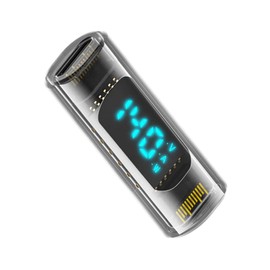 xiwai USB4.0 Type-C Digital Display USB-C Female to Female Extension Adapter 40Gbps 140W Current Voltage Monitoring Tester Detector Smart LED Display