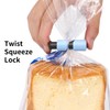 Valuckee 10 Pack Squeeze and Lock Bread Bag Clips, Reusable,