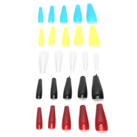 Artificial Nail Tips, Sufficient Quantity Acrylic Nail Art Tips Environmentally Friendly Full Coverage for Decoration for DIY(10)