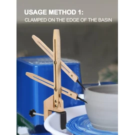 BKALEME Pottery Throwing Gauge, 2 Ways to Install, Compact Clip-on Pottery Throwing Stick, Pottery Ceramics Clay Tool for Making Repeat Forms, for Pottery Wheel & Forming Machine