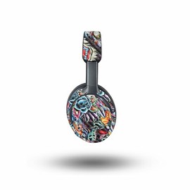 MightySkins Carbon Fiber Skin Compatible with Bose QuietComfort Ultra - Old School Tattoo | Protective, Durable Textured Carbon Fiber Finish | Easy to Apply