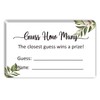 KONKAVA Guess How Many Game Cards, Baby Shower Game Cards