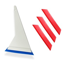 NBTOOL Window Tint Tools Window Tint Side Swipe Long Handle Squeegee,Window Tint Squeegee with Replaceable Red PU Bevel Blades Window Tinting Tools for Car Window Glass Film