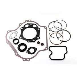 Compatible with Kawasaki Mule 500/520 / 550 (KAF300) Engine Rebuild Gasket Kit w/Piston Rings and Seals
