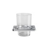 Croydex QM731841 Sutton Wall Mounted Tumbler & Holder with Zinc