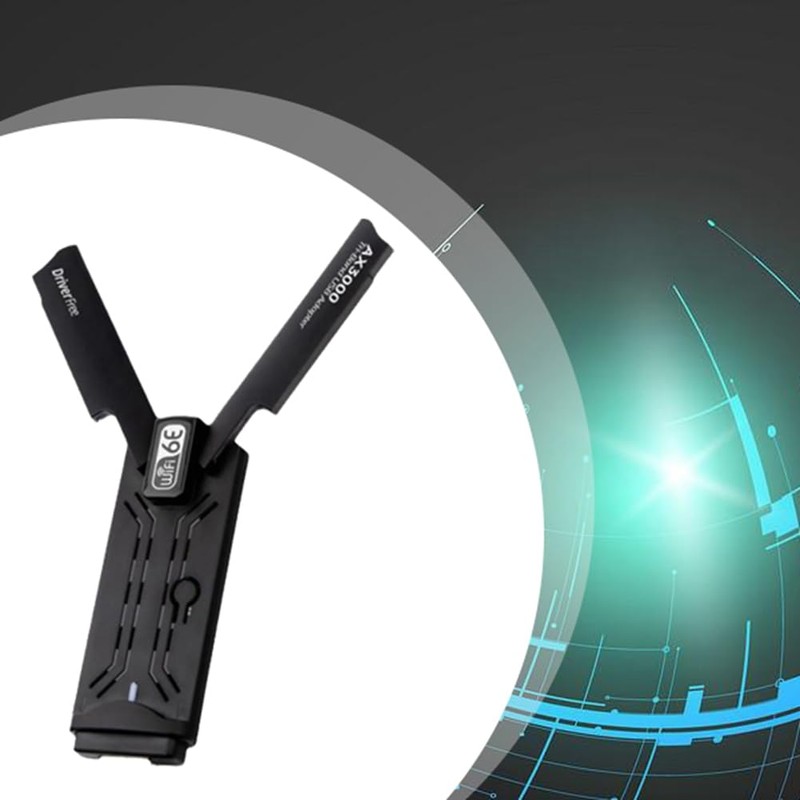 Aswalling AXE3000 WiFi 6E USB Wireless Adapter Tri-Band 2.4G/5G/6G Wi-Fi