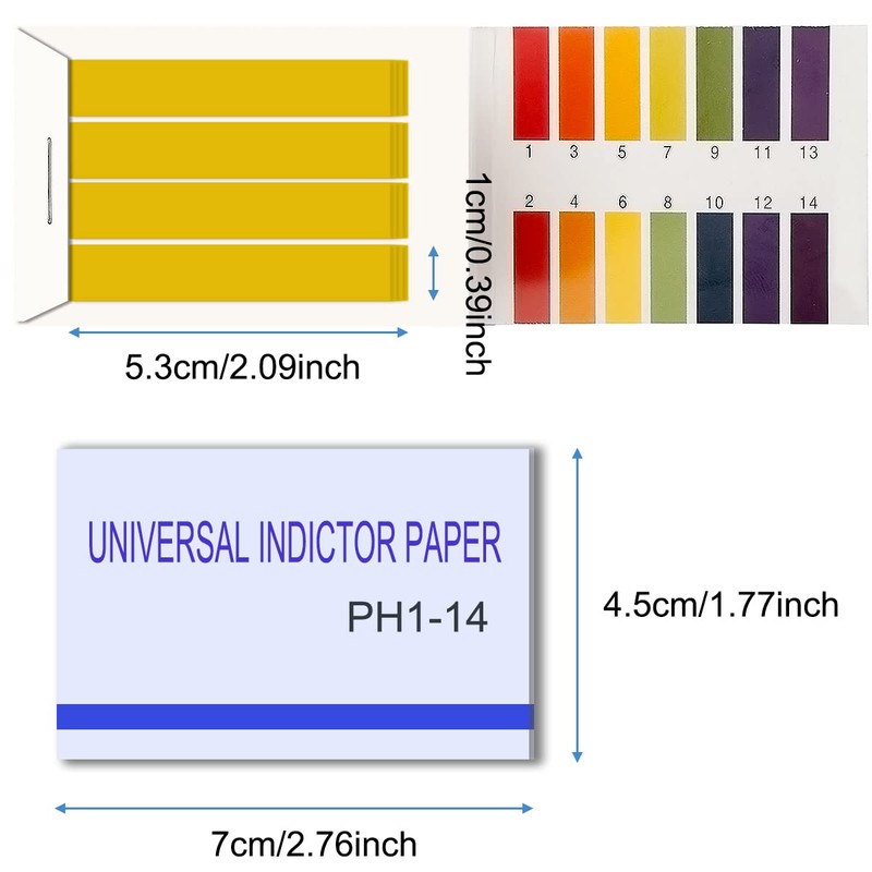 DKARDU 800 Strips pH 1-14 Test Paper Litmus Paper Extensive