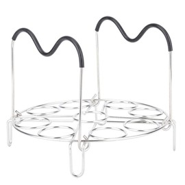 Round Steamer, Stainless Steel Boiled Egg Steamer Shelf Tray Shelf Stand Kitchen Cookware with Handle, Professional Baking and Cooling Rack