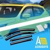 Extra Durable Window Deflectors Tape-On Window Visors Rain Guards Fit