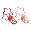 100 Pcs Binder Clips Hollow Cute Star Shape Sturdy Metal