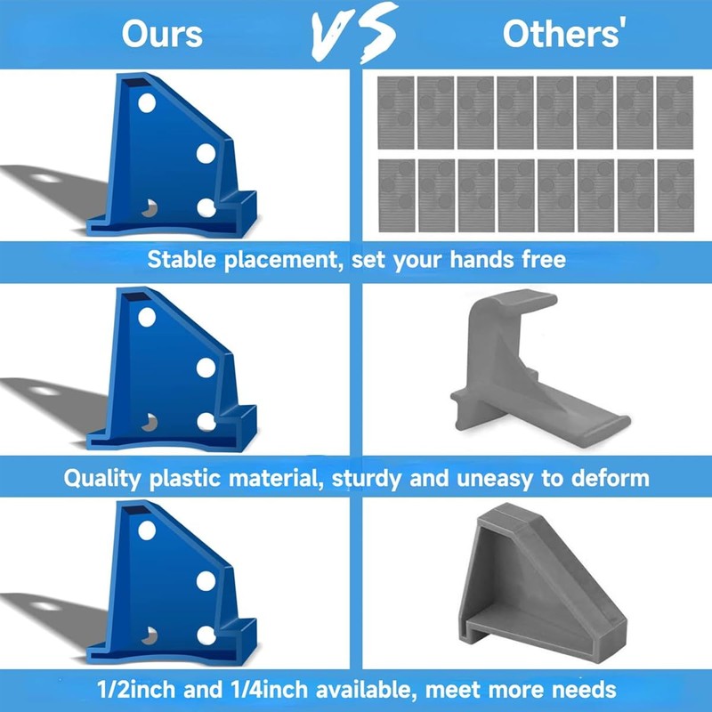 AIMALL 20PCS Flooring Spacers 1/4" & 1/2" Gap for Laminate