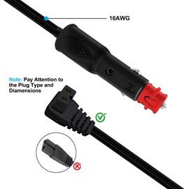 YINGAYOU Car Refrigerator Power Cord with Switch 12V 24V DC Power Cord for Car Refrigerator 16AWG for Alpicool, Bodega, Euhomy, BougeRV, Dometic, ICECO, Setpower, JoyTutus Portable Freezer