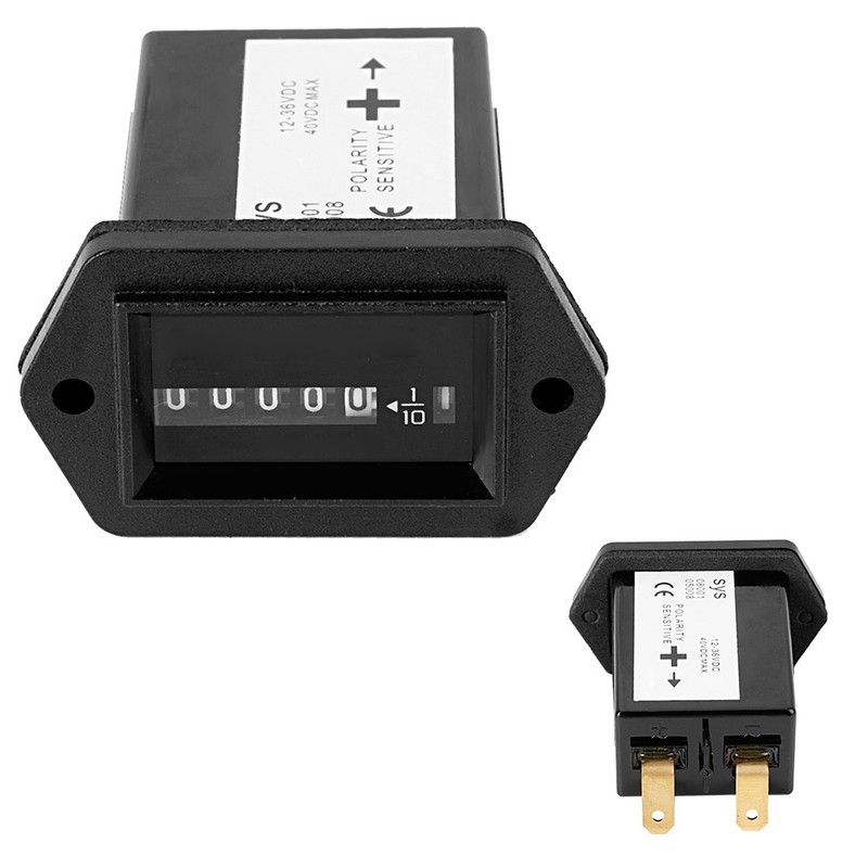 DC12-36V Engine Hour Meter Timer Gauge For Truck Boat Car