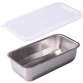 Ernest A-77521 Tsubame Sanjo Bat (with Lid), Deep Shape, Square Type, 1/3 Size, Stainless Steel (Square Bat with Lid for Cooking), Popular Brand of Major Restaurants