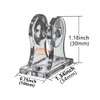 Roller Shade Clear Saftey Cord Guide 4 pcs Clip Fixation
