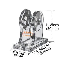 Roller Shade Clear Saftey Cord Guide 4 pcs Clip Fixation for Blinds Bead Chain