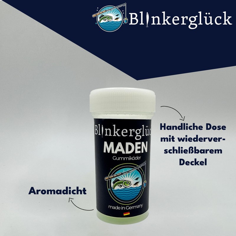 Blinkerglück Art Maggots - 12 x 3cm Soft Maggots with