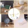 MAQUITA 6 Pcs Acrylic Easel Display Stand, Crystal Acrylic Easel