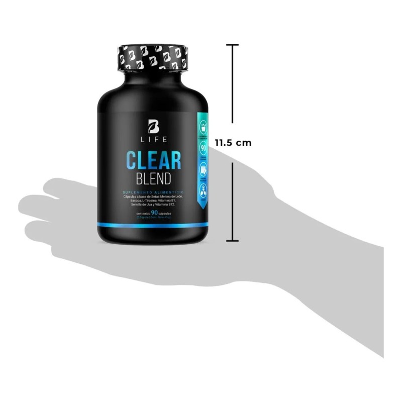B-Life Nootrópico Natural | 90 Cápsulas | Concentración, Claridad Mental