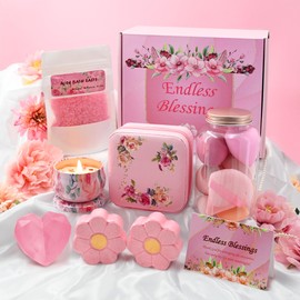 Karestcorp Mothers Day Gifts for Women, Birthday Pamper Gifts for Her, Ladies Relaxation Self Care Spa Bath Set,Get Well Soon Thank You Gifts for Mum Best Friend Sister Wife, Mothers Day Present