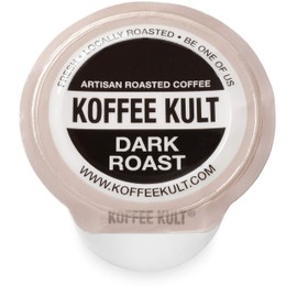 Koffee Kult Premium Dark Roast Coffee Single Serve coffee cups in pods for K-Cup 12 count