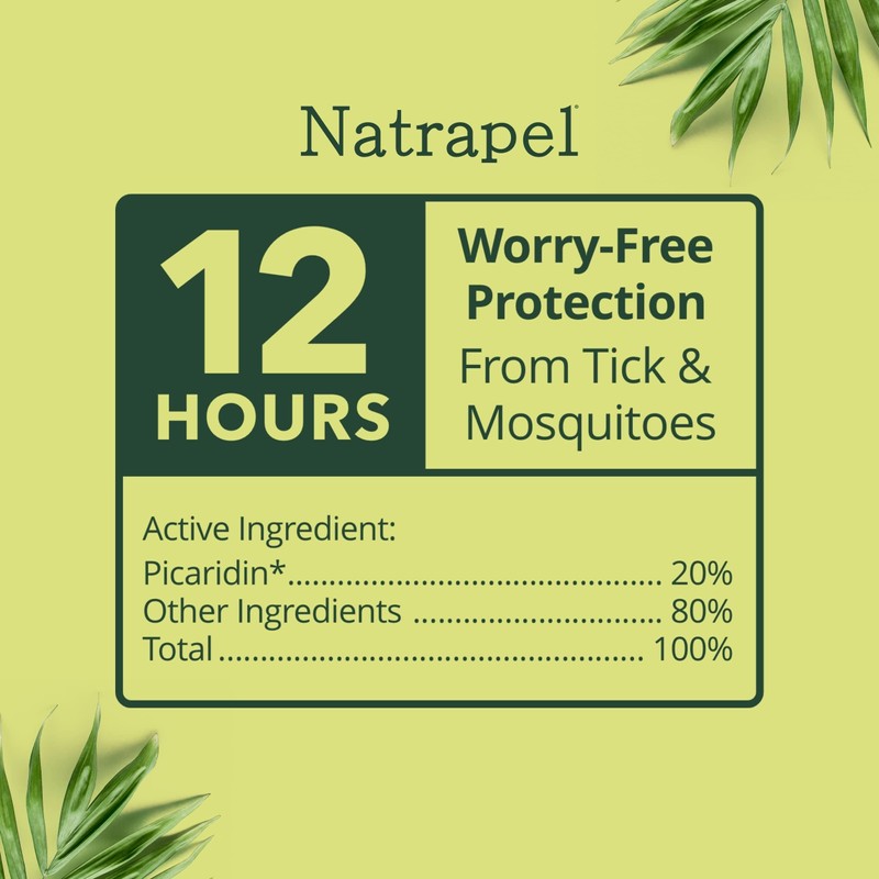 Natrapel Tick & Insect Repellent - Bug Spray with 20%