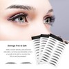 12 Sheets 4D Hair-Like Eyebrow Stickers Waterproof Eyebrow Transfers Stickers