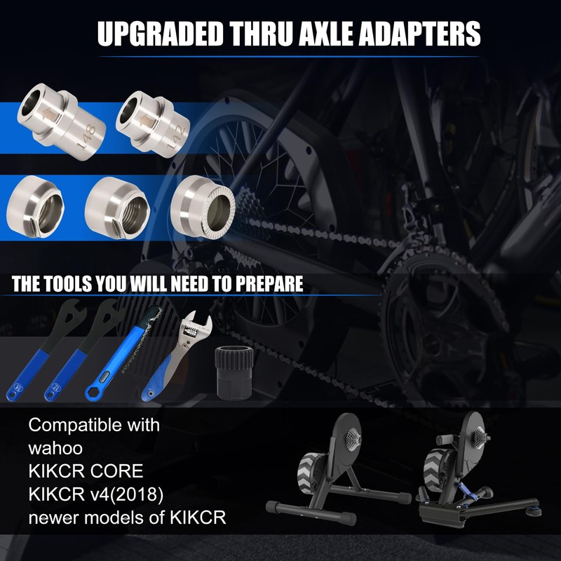 Foinwer KICKR - Kit adaptador de eje pasante para Wahoo