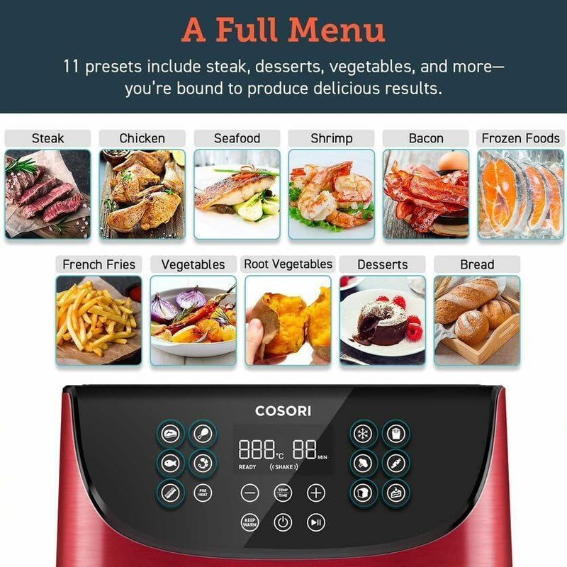 COSORI Air Fryer 5.8QT Oil-Free XL Electric Hot Air Fryers