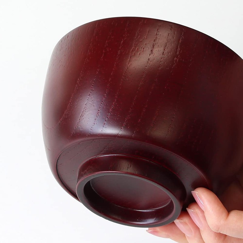 Kishu Lacquerware WG-472209 Seibei Kakuda Soup Bowl Grip Ball, Nano-Coat,