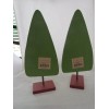 Wood Christmas Tree Whimsical design ~ Collins HW-4501 2pc set