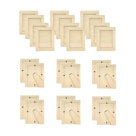 Pack of 24 Wooden Picture Frames Unfinished Wood Photos Frames 5x7 for Crafts