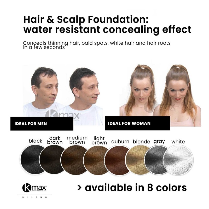 Kmax Shader Concealing Scalp – Cosmetics Anti Thinning Light grey
