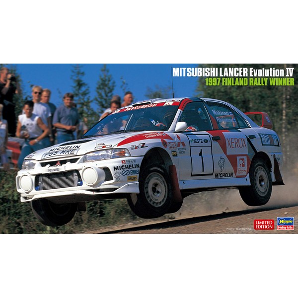 Hasegawa 1/24 Scale Evolution IV 1997 Finland Rally Winner - Plastic Model Building Car, Item # 20480
